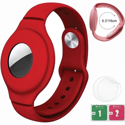 Silicone Steel Clip Compatible with Apple AirTag - Protective Silicone Clip for Tracker Protect Keychain Silicone Cover