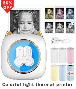 Instant Printed Camera Thermal Camera Printer Kids Camera Digital Photo Camera Girl Toy Child Camera Video girl Christmas Gift