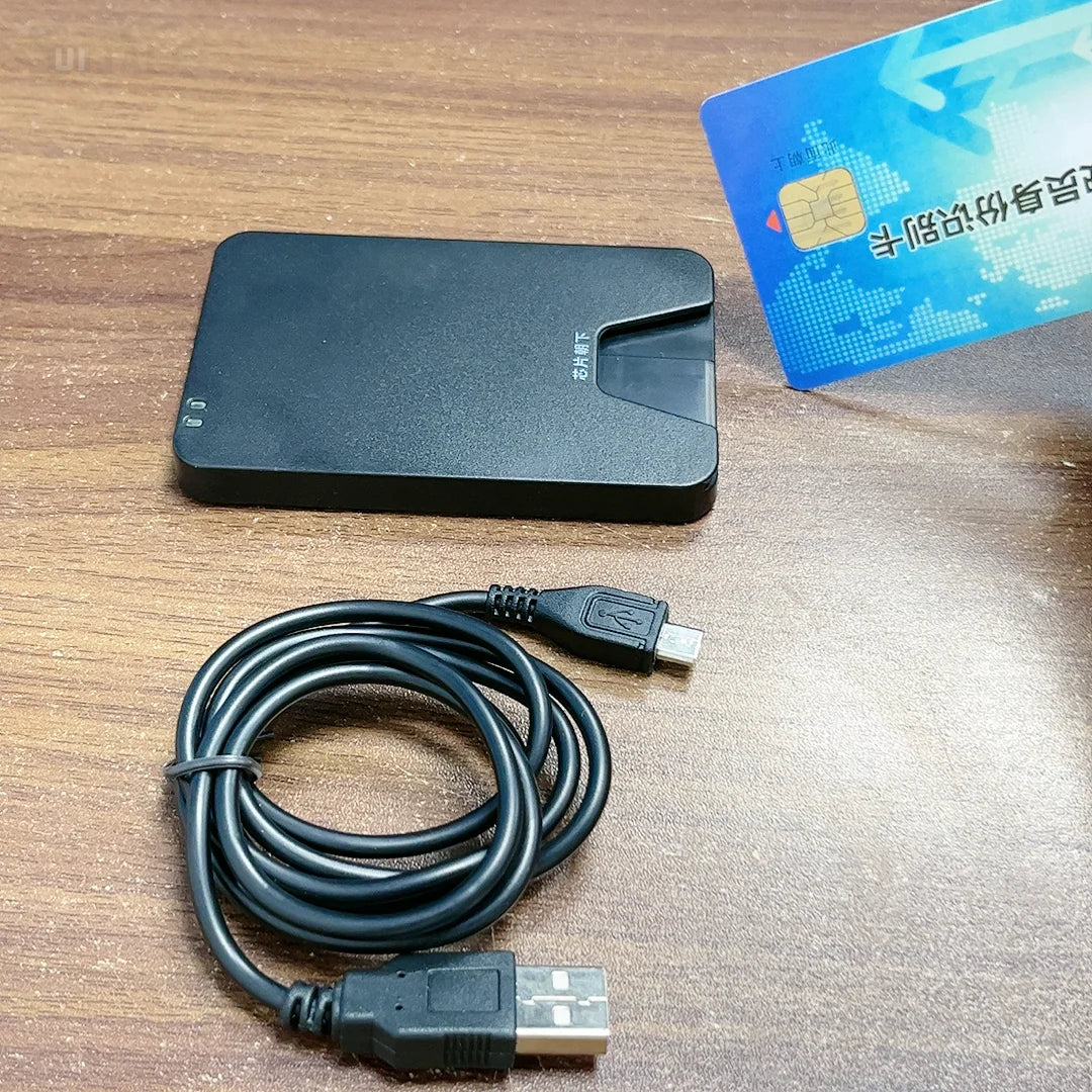 Smart Card Reader Identity Card Chip Electronic Id Card For EMV Card Digital Signature Id Card Reader Citizen Health IC Card