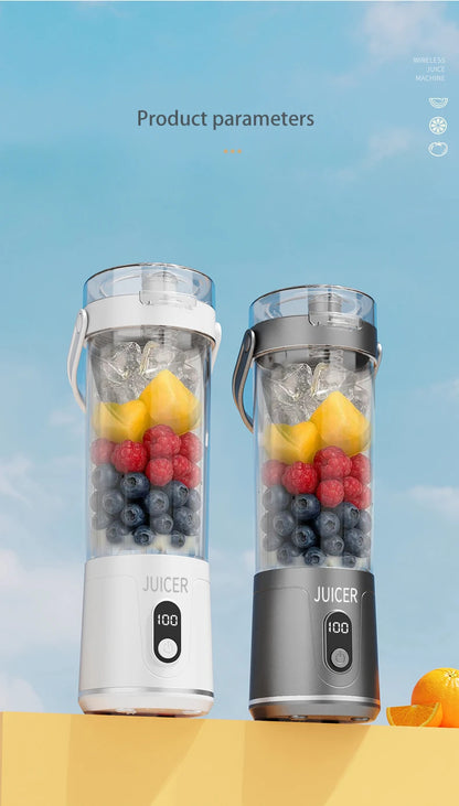 Portable Juice Blender 600ml 12 Blades Fast Blending USB Rechargeable For Outdoor Milkshake Smoothie Electric Juicing Cup