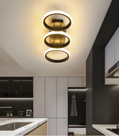 LED Ceiling Light 3 colors Modern Round Square-shaped For Hallway Bedroom Checkroom Living Room Restaurant Staircase Lighting
