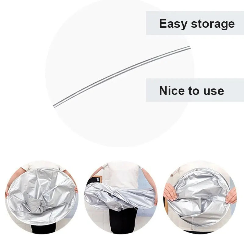 Adult Medium Size Haircut Cloak Cloth Hair Dye Breathable Household Haircut Cloak Foldable Haircut Tool