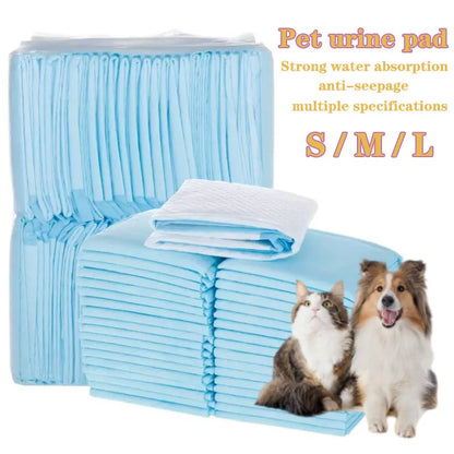 100/50/40/20PCS Absorbent Dogs Diapers Disposable Puppy Training Pee Pads Quick Dry Surface Mat Clean Cushion Dog Supplies