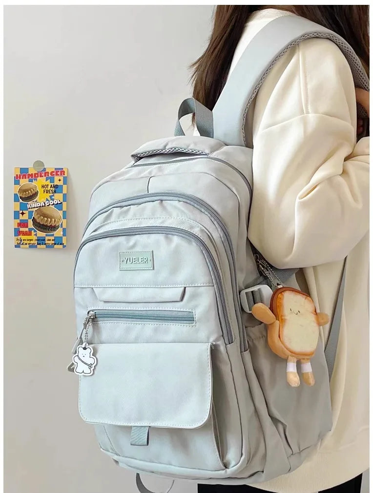 Japanese style Junior High School Large Capacity Backpack High School Student school bags Simple and Versatile Laptop Backpacks