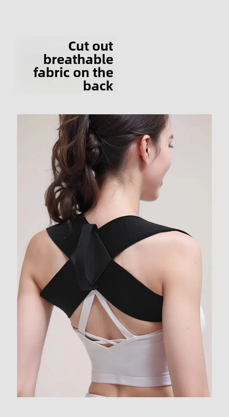 Posture Corrector for Adults - Adjustable Back Brace To Straighten Spine Improve Shoulder Alignment Kyphosis Correction