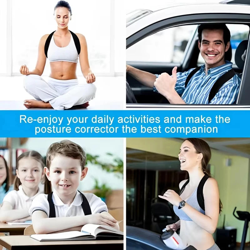 1Pcs Posture Corrector Unisex Adjustable For Clavicle Support Providing Pain Relief for Neck Back Shoulder Reshape Your Body