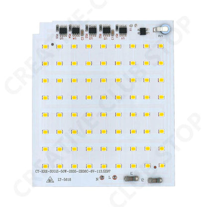 Smart IC LED Chip 10W 20W 30W 50W 100W 3500K Lamp Beads High Power LED Light Board 220V 2835 SMD LED Lamp For Indoor Outdoor DIY