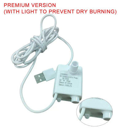 Water Pump Pet Cat Water Fountain Anti-dry Burning Motor Replacement for Cat Flowers Drinking Bowl Water Dispenser Pet Products