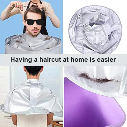 Adult Medium Size Haircut Cloak Cloth Hair Dye Breathable Household Haircut Cloak Foldable Haircut Tool