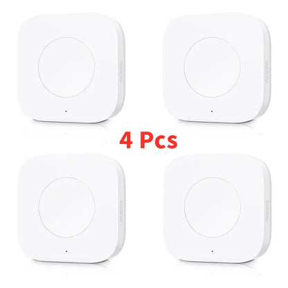 Aqara Mini Wireless Switch Zigbee Connection Versatile 3-way Control Button For Smart Home Devices Compatible With Apple HomeKit