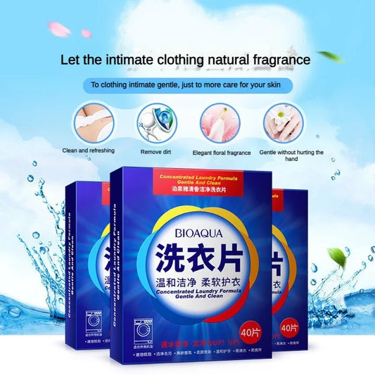 40-120Pcs Efficient Detergent New Fragrance Formula Strong Deep Cleaning Detergent Easy Dissolve Laundry Soap Tablets