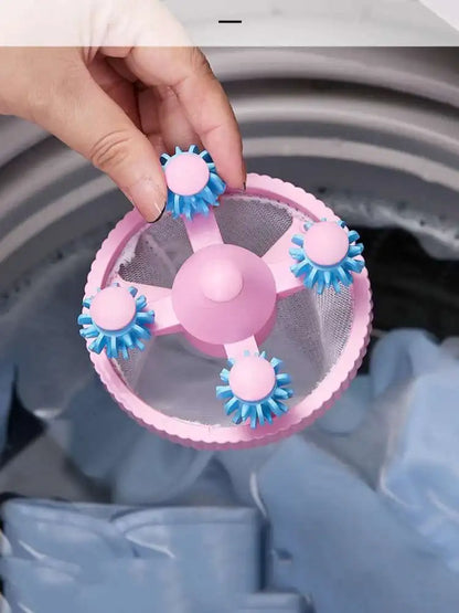 Washing Machine Filter Bag Reusable Net Laundry Ball Floating Lint Hair Catcher Pet Hair Remove Dirt Collection Dedusting Roller