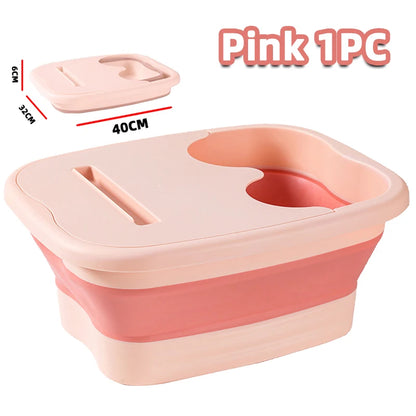 Foldable Footbath Massage Bucket Soaking Bucket Folding Basin Spa Foot Bath Bucket Household Sauna Bathtub Pedicure Bath Bathtub