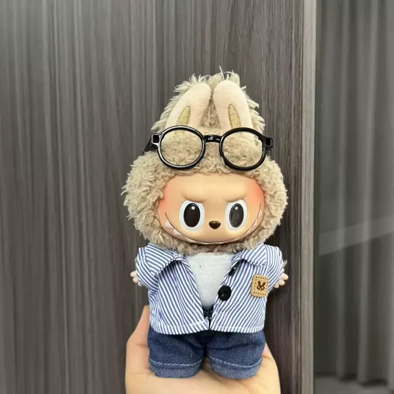 Labubu Doll Costume Set 15-17cm Cartoon Cute Dressing Up, Climbing Clothes Skirt Labubu Costume Accessories Replacement Props