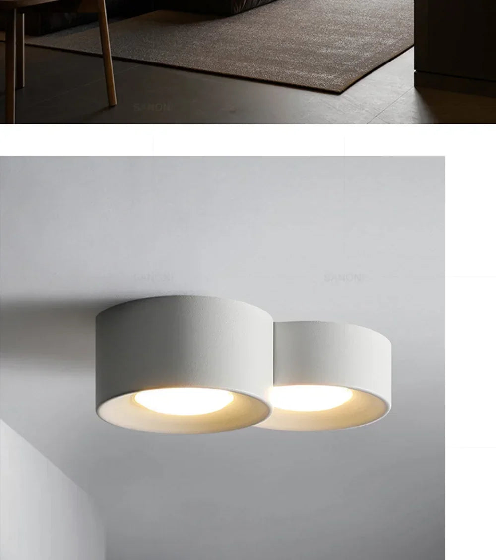 LED Ceiling Mounted Lights for Living Room Bedroom Hallway Corridor Modern Nordic Cylinder Minimalism Indoor Home Decoration