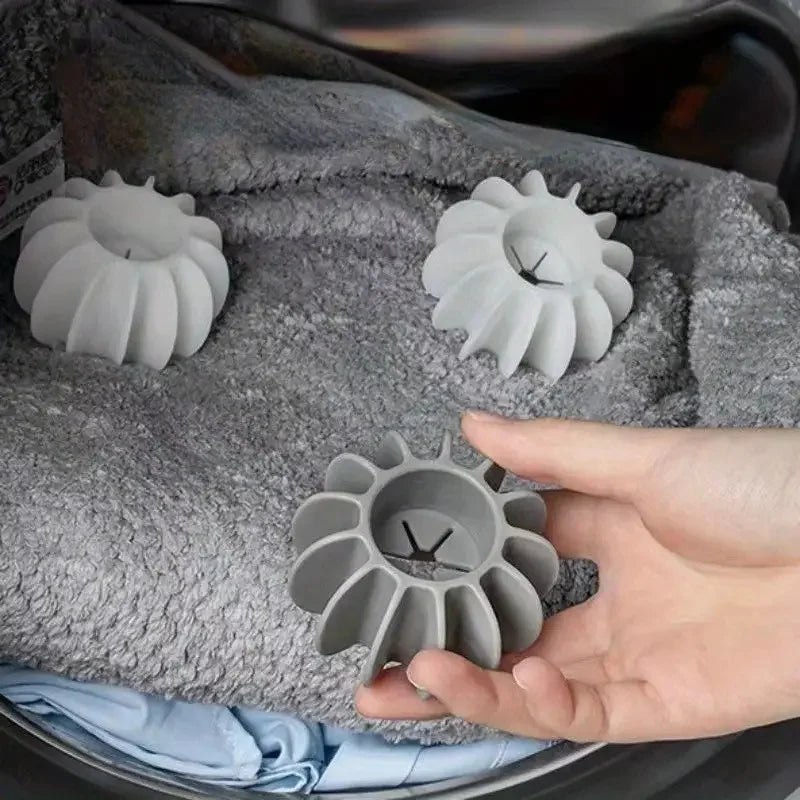 Magic Silicone Laundry Balls - Reusable Washing Machine Pet Hair Remover, Cat Hair Catcher & Clothes Cleaning Tool