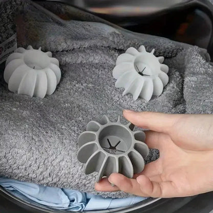 Magic Silicone Laundry Balls - Reusable Washing Machine Pet Hair Remover, Cat Hair Catcher & Clothes Cleaning Tool