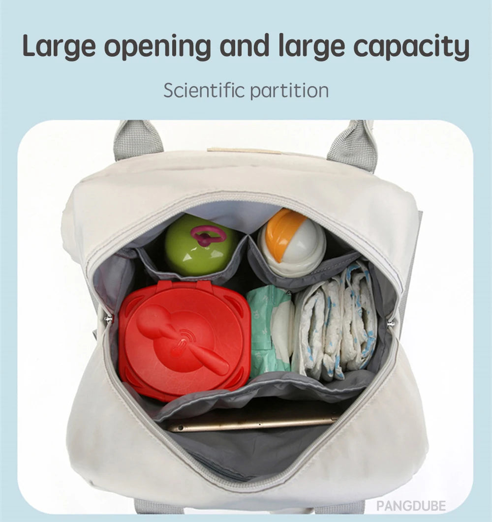 Mom Dad Backpack with Changing Pads Pacifier Bag Hooks for Stroller Maternity Mom Bag for Baby Accessories Diaper Bag