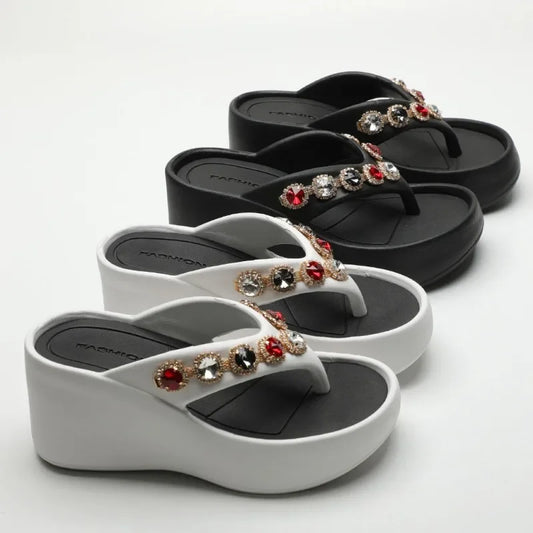 Woman Slippers Flip Flops Slides on Beach Sandals Waterproof Stylish Shoes for Women Top Designs Shoe Clappers Summer Sale