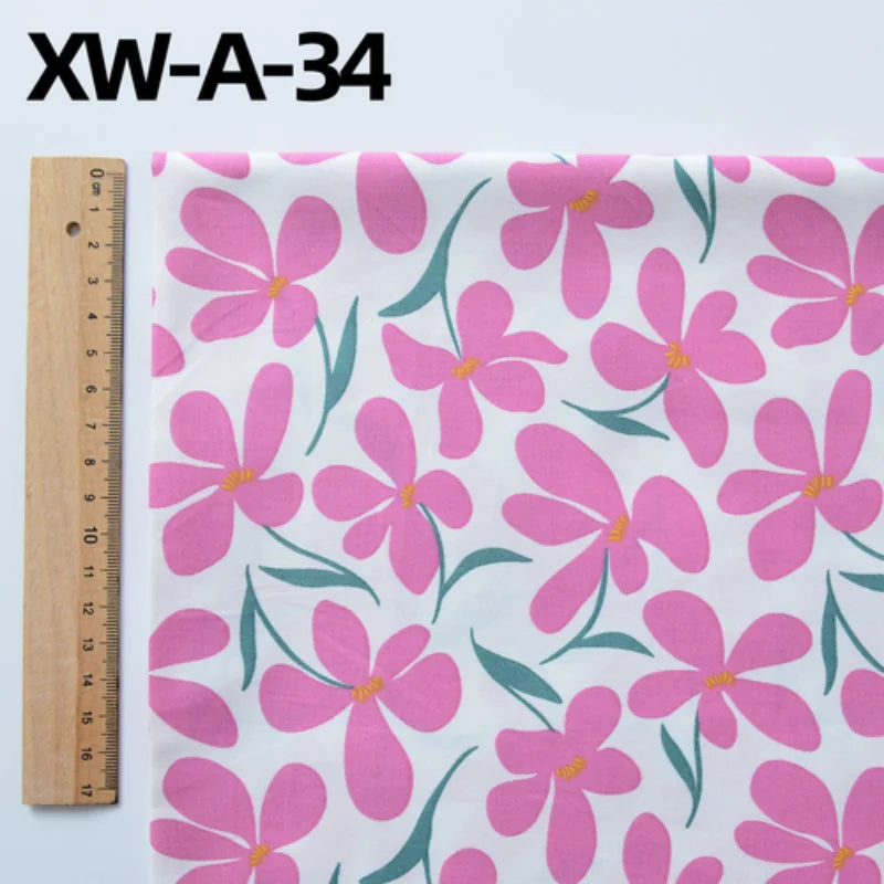 Fabric cotton handmade diy bedding flowers garden flowers pure cotton printing fabric twill cotton fabric sewing