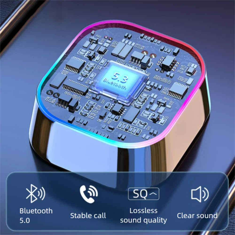 Bluetooth 5.0 Car FM Transmitter Car Bluetooth Receiver Ambient Hands-Free Mp3 Player Dual USB Fast Charger 5.0 Audio Adapter