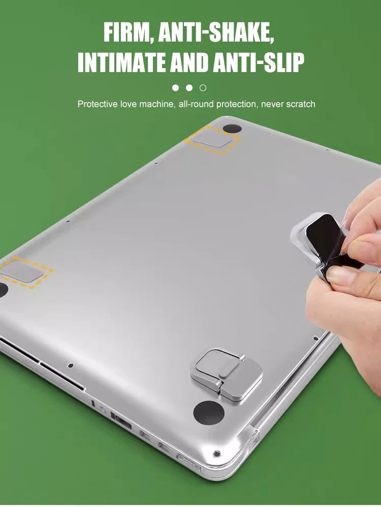 2pcs/Set Laptop Stand for Computer Keyboard Stand Riser Aluminum Mini Portable Laptop Stands for Notebook