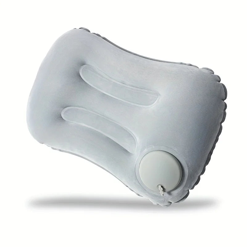 1PC Portable Inflatable Travel Neck Pillow, Waist Pillow, Foldable Travel Essentials, Providing Lumbar and Neck Support