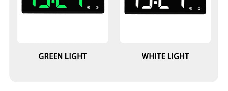 Multi-function Electronic Clock Multi-set Alarm Clock Mirror Clock Home Decoration Simple Large Screen Clock