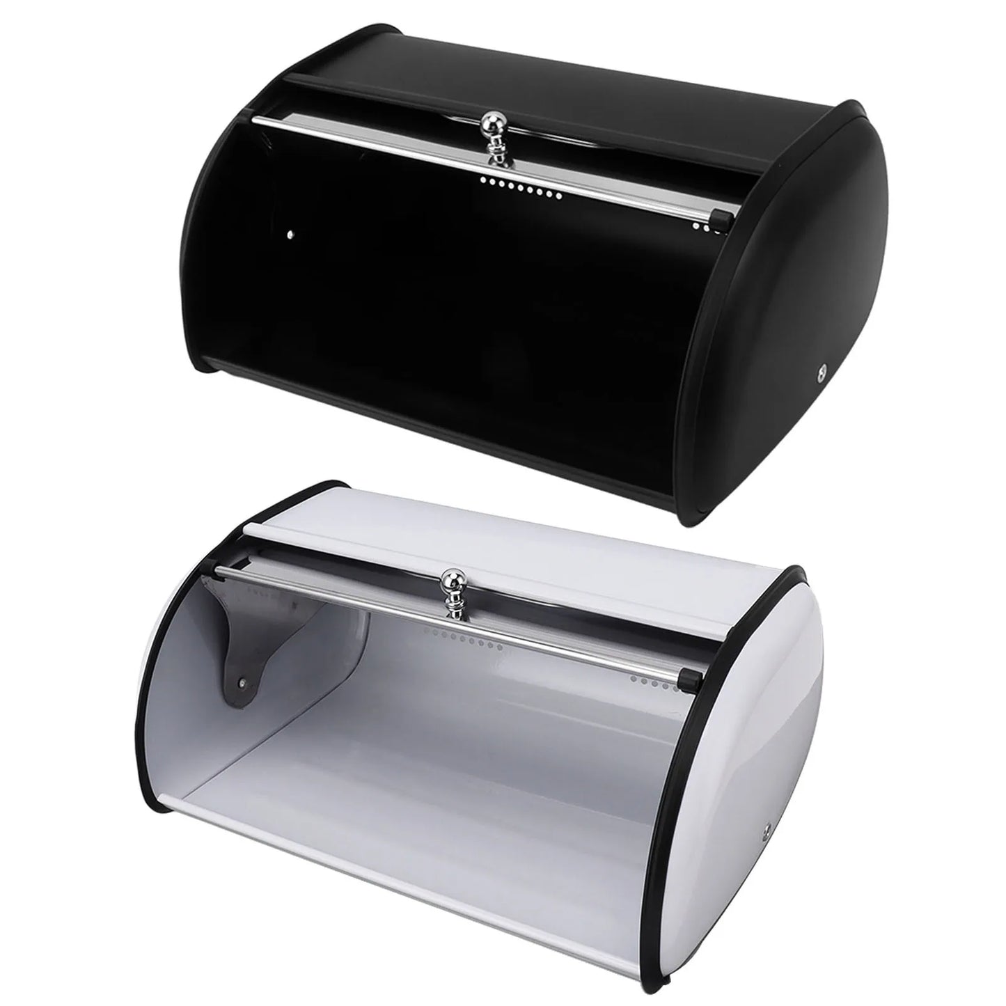 Bread Storage Holder Bread Bin Bread Box Bread Holder Storage Container With Small Window for Kitchen Countertop Iron Bread Bin