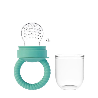 1pcs Food Bite Bag Feeder Fruit Vegetable Feeding Food Grade Silicone Feeding Tableware Silicone Baby Pacifier Bottle Feeder