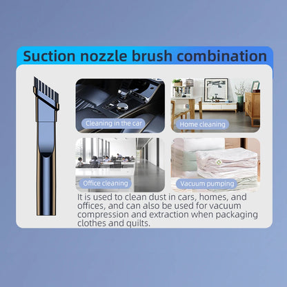Car Vacuum Cleaner Wireless Vacuum Cleaner Handheld Vacuum Pump Mini Vacuum Cordless Robot for Car Home Appliance Strong Suction