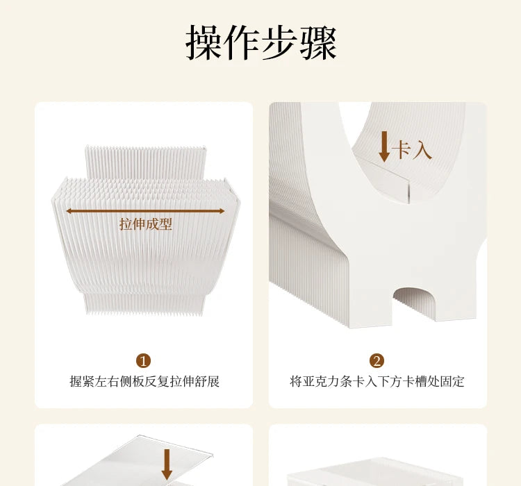 Folding paper table bedside table shelf living room bedroom simple folding storage sofa side cabinet coffee table 롤테이블 이동식테이블