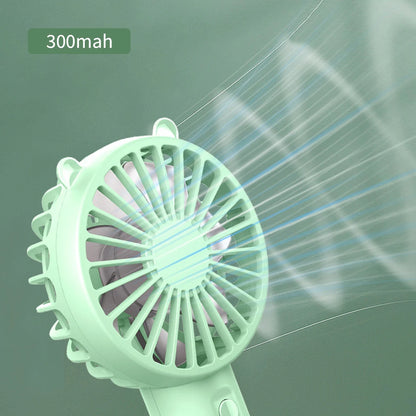 Portable Handheld Fan Small Cooling Fan USB Rechargeable Eyelash Eyelash Mute Cooler Handheld Fan Mini USB Rechargeable Desk