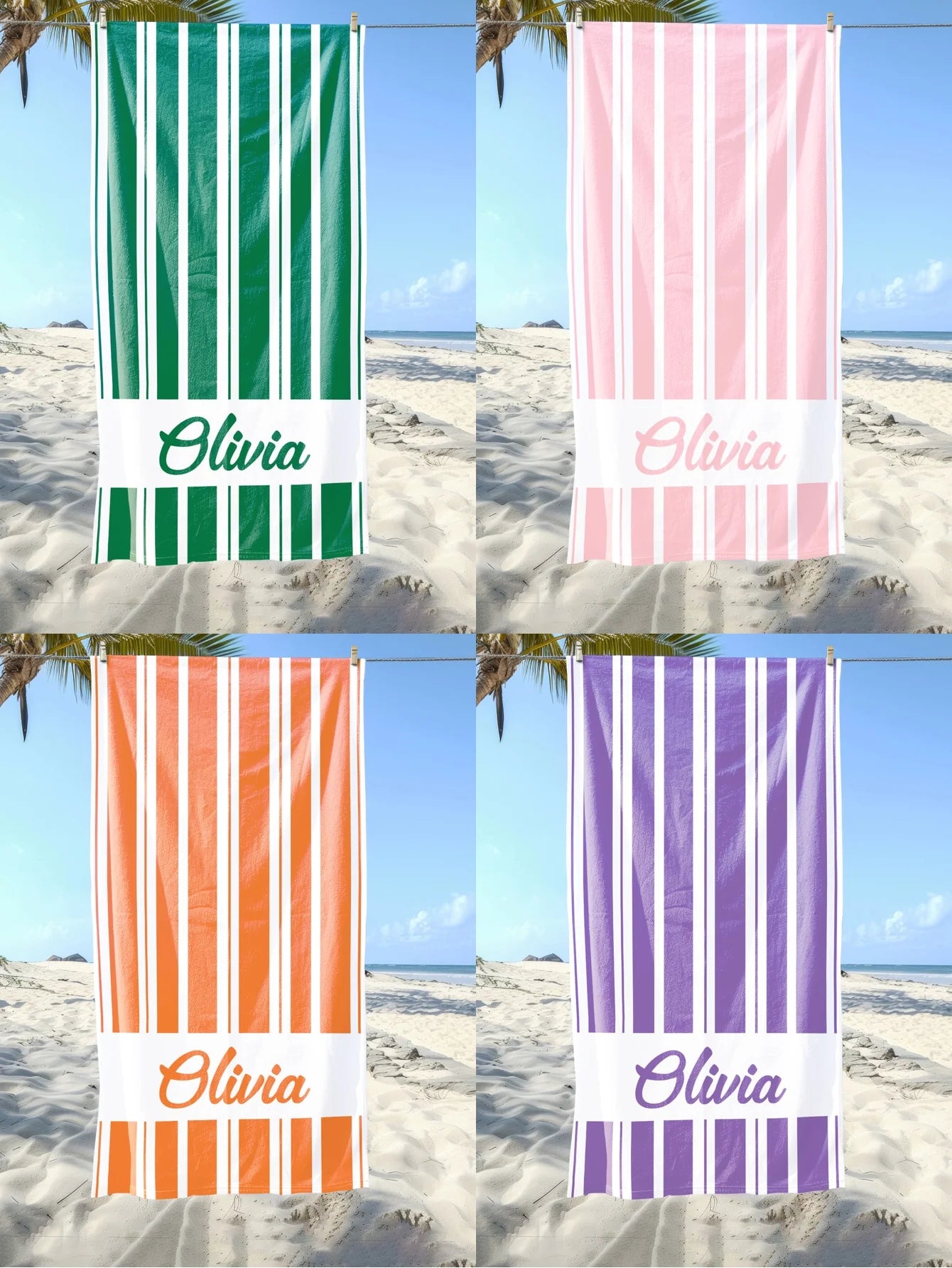 Name Beach Towel Name Custom Absorbent Quick-Drying Bath Towel Lightweight Summer Pool Towel Adult Boys Girls Graduation Gifts
