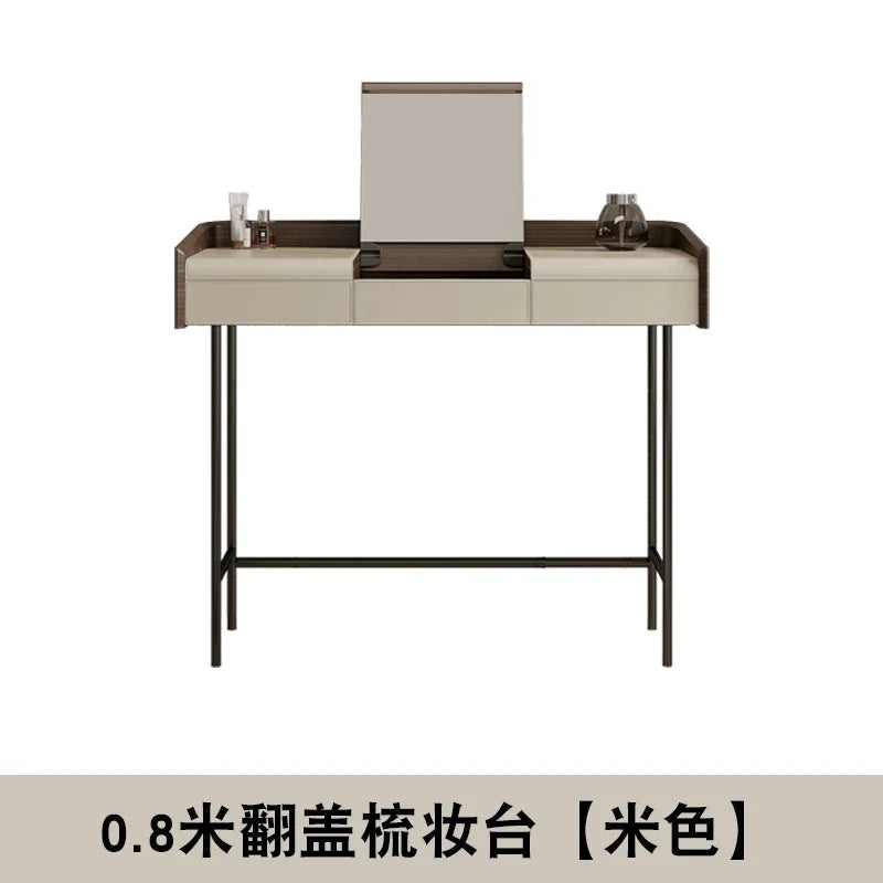 Living Room Vanity Table Nail Makeup Drawers Bedroom Storage Luxury Dressing Table European Mesa De Maquillaje Trendy Furniture