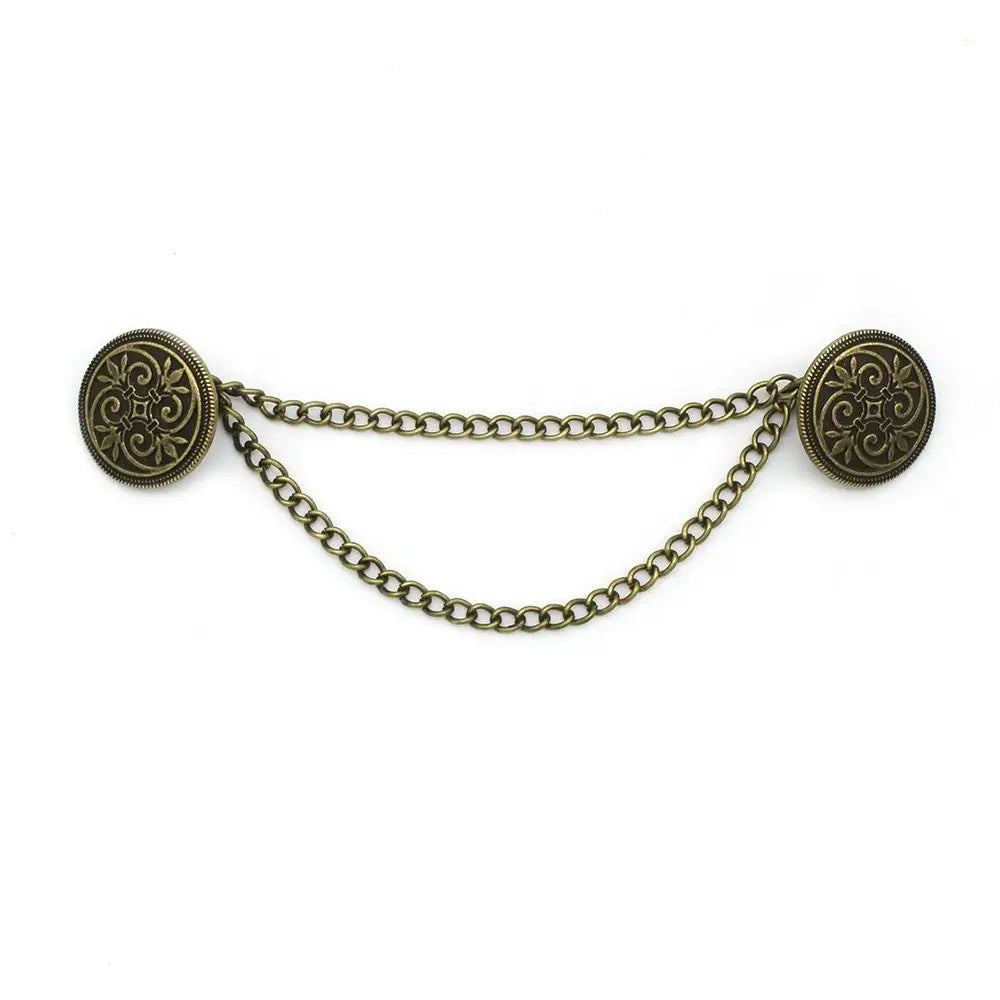 Clothing Accessories Retro Suit Brooch Grace Korean Gentleman Tassel Brooch Trend Fashion Suit Shirt Collar Chain For Men