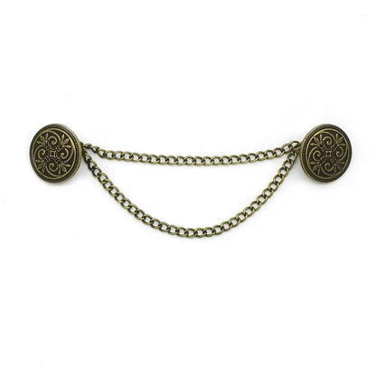 Clothing Accessories Retro Suit Brooch Grace Korean Gentleman Tassel Brooch Trend Fashion Suit Shirt Collar Chain For Men