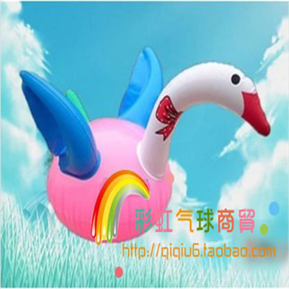 Children's Inflatable Toys Stall Toys PVC Leather Balloon Water Toys Dinosaur Tiger Pig Cat Rabbit 1PC