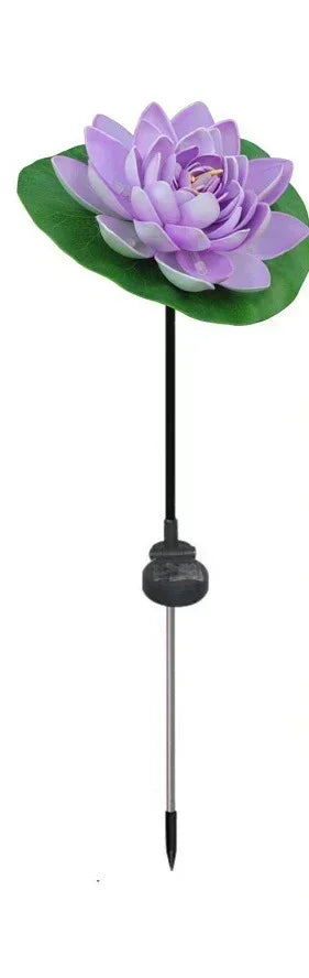 3 Heads Solar Lights Outdoor Decorative Solar Garden Lights tulips Flower Lawn Lamp for Yard Patio Garden Decor