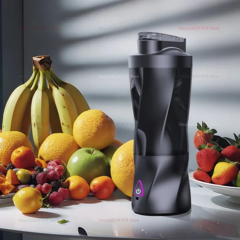 New Portable Juicer Blender USB Rechargeable 700ML Large Capacity Outdoor Fruit Mixer Smoothie Cup Travel Mixer with 4 Blades