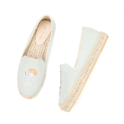 Espadrilles for Women  Fashion Hemp flat office shoes for women free shipping Platform   comfortable for work