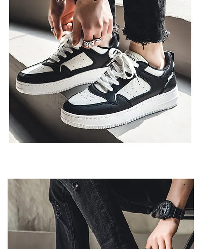 2024 Brand Leather men's Sneakers White Platform Woman Sports Sneakers Female Vulcanized Shoes Sneakers Casual Ladies Trainers