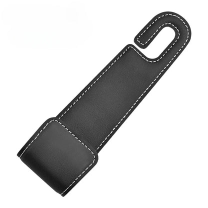 1pc car seat headrest hook, PU leather hook can hang storage box, wallet jacket, umbrella, grocery bag, internal accessories