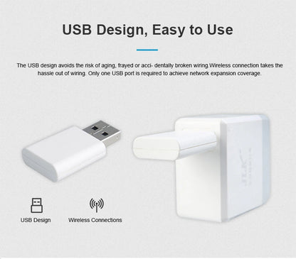 Haozee Smart ZigBee Signal Repeater USB Signal Amplifier Extender Smart Home Automation Support Home Assistant Zigbeem2qtt