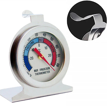 Refrigerator Thermometer -30~30°C -20~80°F Classic Fridge Large Dial Gauge Mini Thermo Meters for Freezer Cooler