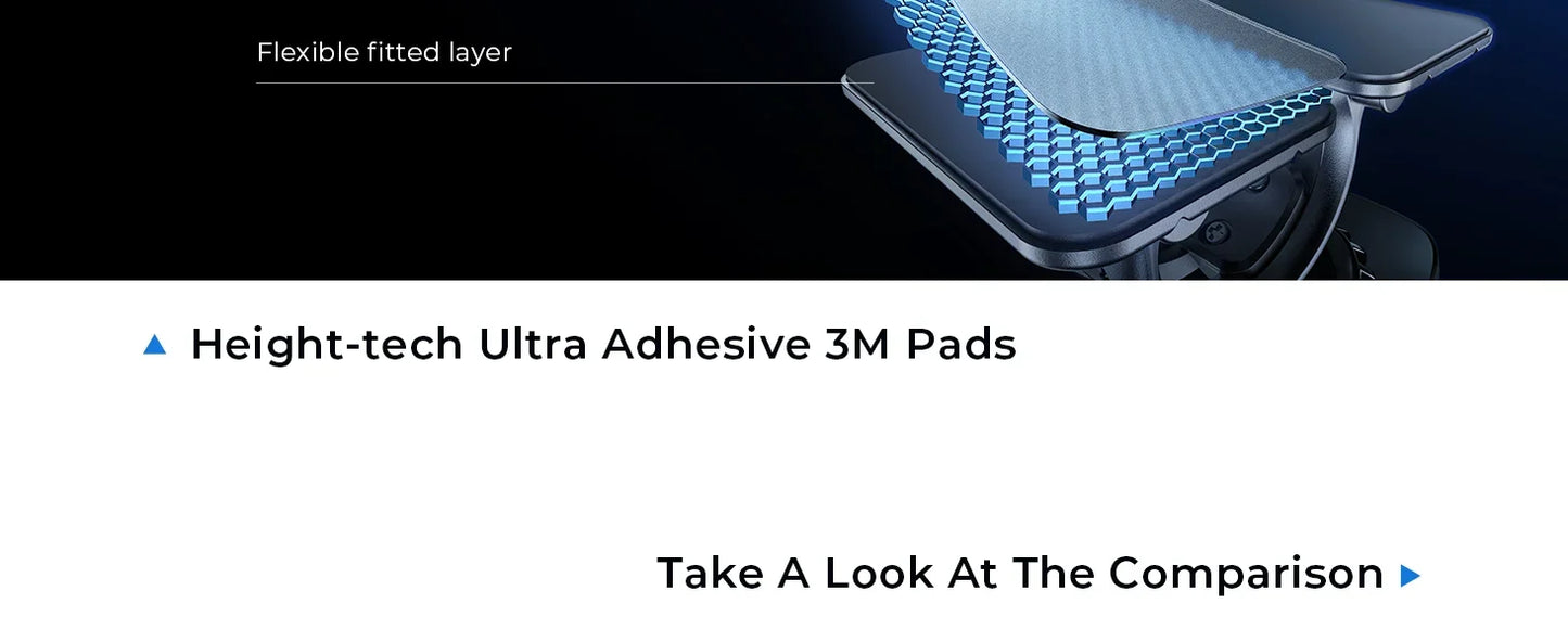 LISEN Magnetic Car Phone Mount for iPhone and Android with 6 Magnets and Adjustable Arch Design, Black