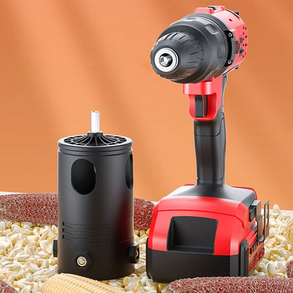 Corn Sheller Machine Multifunctional Easy Corn Remover Corn Thresher Peeling for Hand Drill Kitchen Restaurant Families Devices