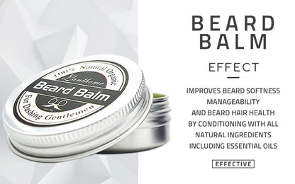 Natural Beard Balm Wax Beard Growth Oil for Men Moisturizing Smoothing Beard Styling Professional Care Cream Skin Care