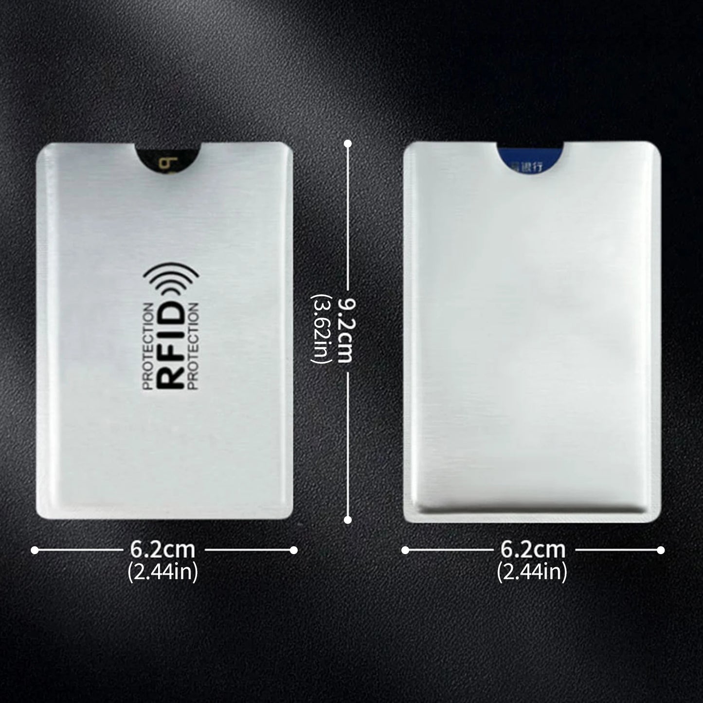 Portable RFID Blocking Sleeves Multi-color Credit Card Protector Protect Your Cards From Electronic Theft