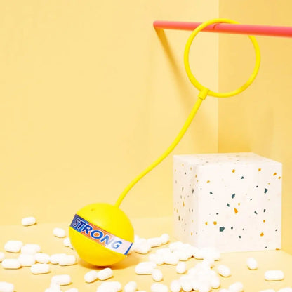 Foot Hoop Ball Luminous Foot Jumping Ball Skip Ropes Sports Exercise Sports Reaction Training Ball Height Growth on String